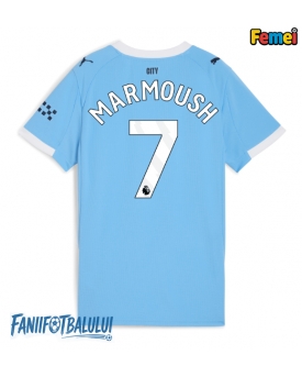 Manchester City Omar Marmoush #7 Tricou Fotbal Replică 2025-26 Femei Acasa